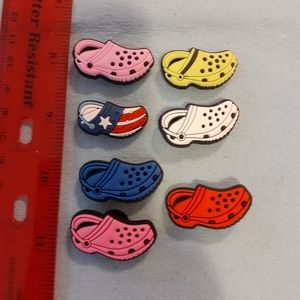 7 pc crocs shoe charm set.   NWOT